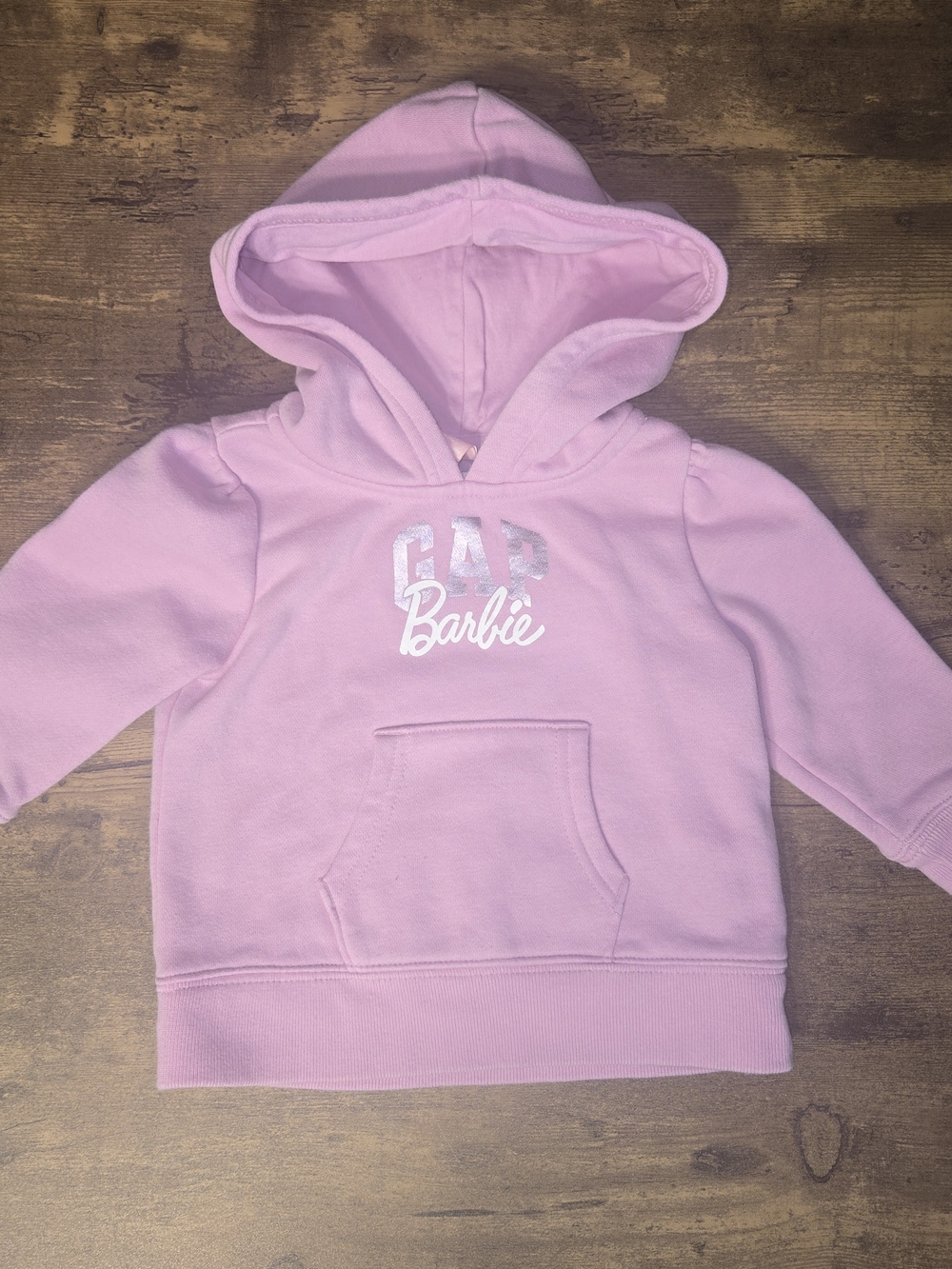 GAP x Barbie Toddler Pink Hooded Sweatshirt